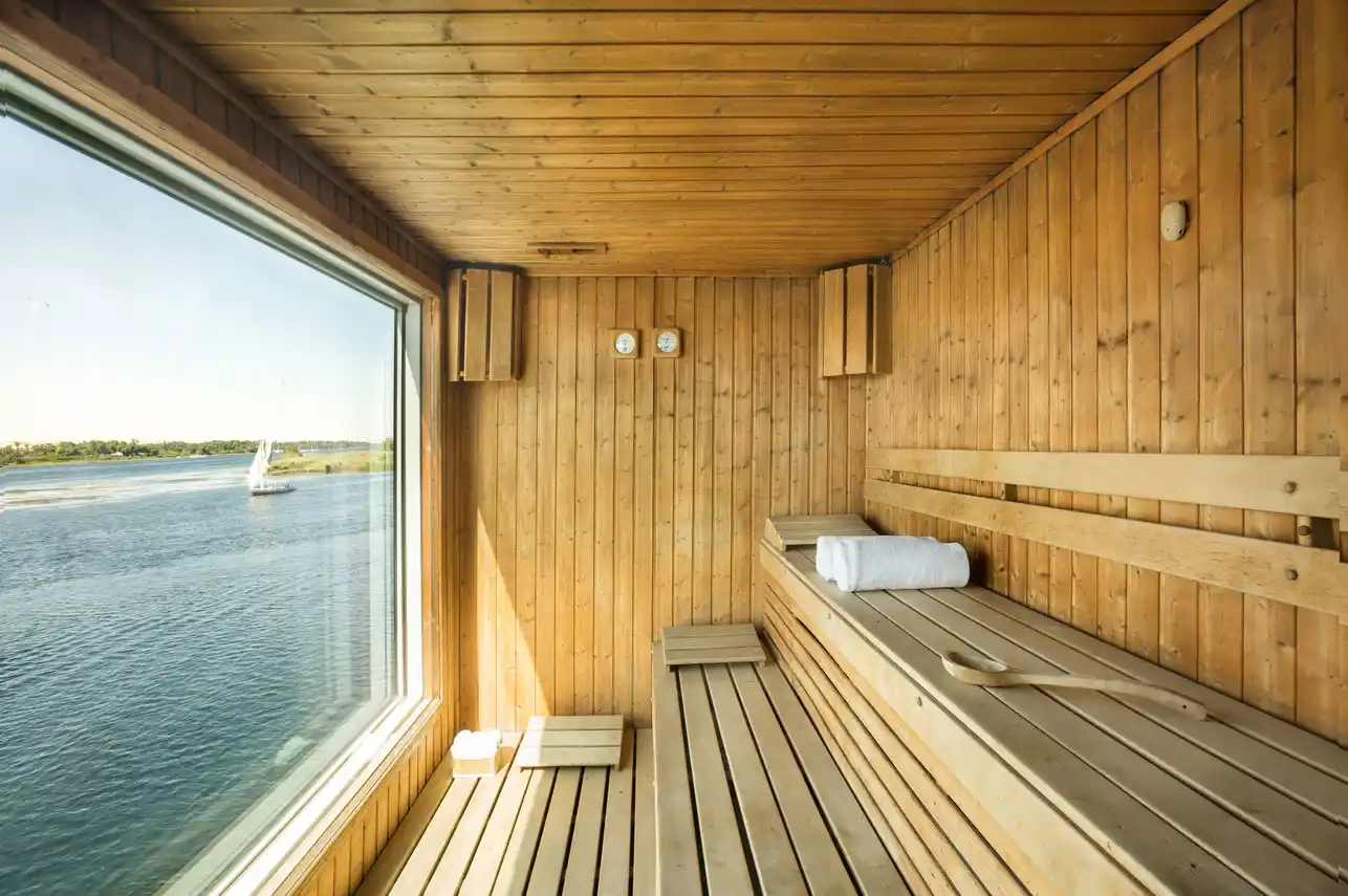 Sauna aboard the MY Alyssa Nile Cruise Nile cruise